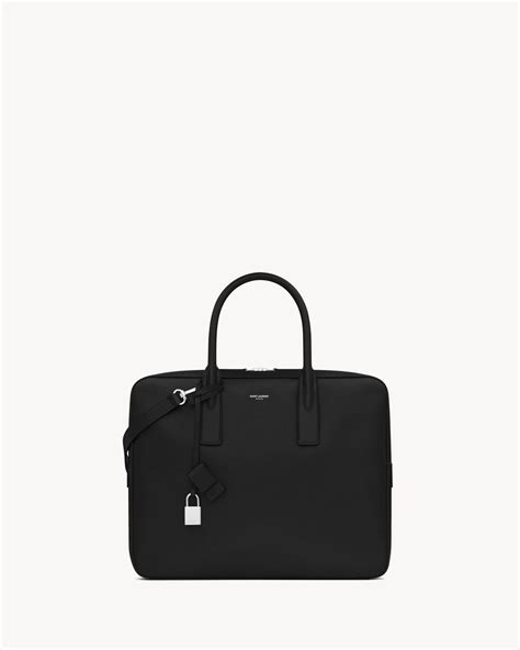 ysl museum flat briefcase